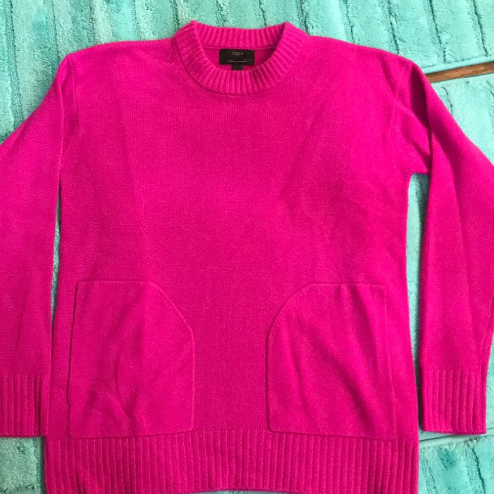 J.Crew Collection Cashmere Tunic Pocket Sweater XS
